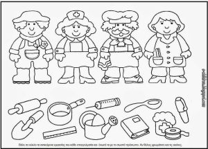 Career Coloring Pages For Kindergarten 257+ SVG Images File