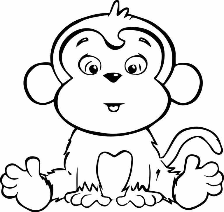 Coloring Page Monkey