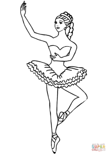 Ballerina coloring page Free Printable Coloring Pages