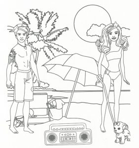 Barbie Dream House Coloring Pages at Free printable
