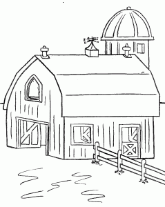 Useful pictures of barn coloring pages proper intended for kids and