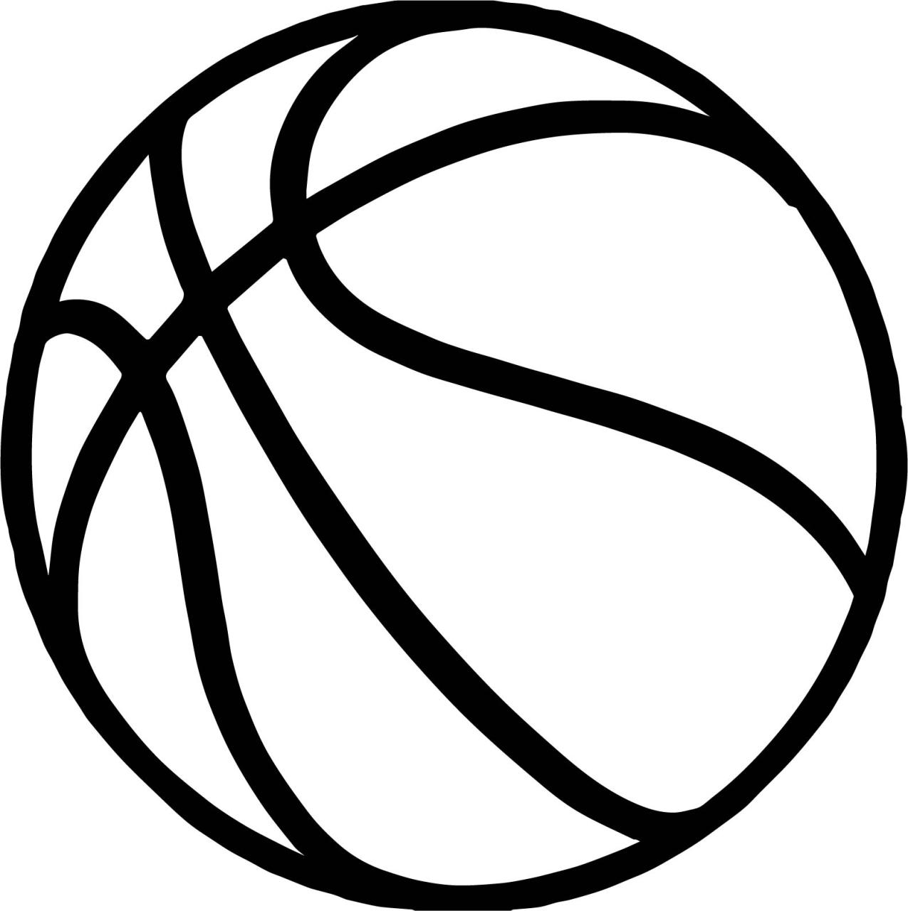 Coloring Page Basketball