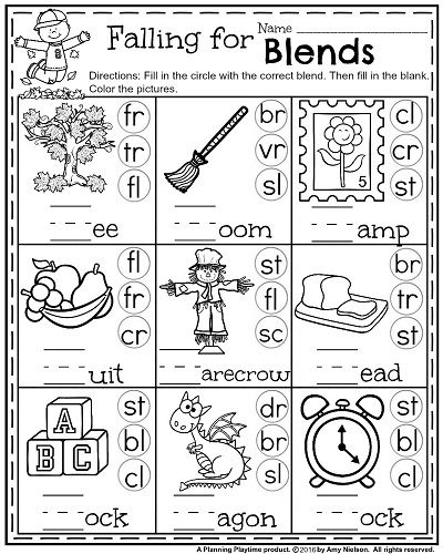 Free Printable Fall Worksheets For 1st Grade