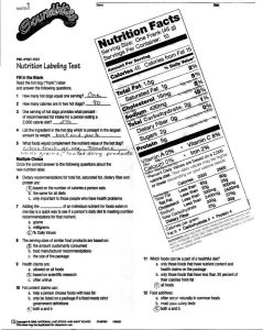 Image result for worksheet on labels Reading food labels, Nutrition