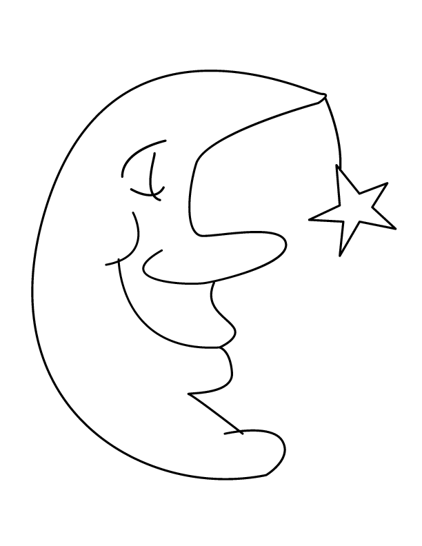 Coloring Pages Moon
