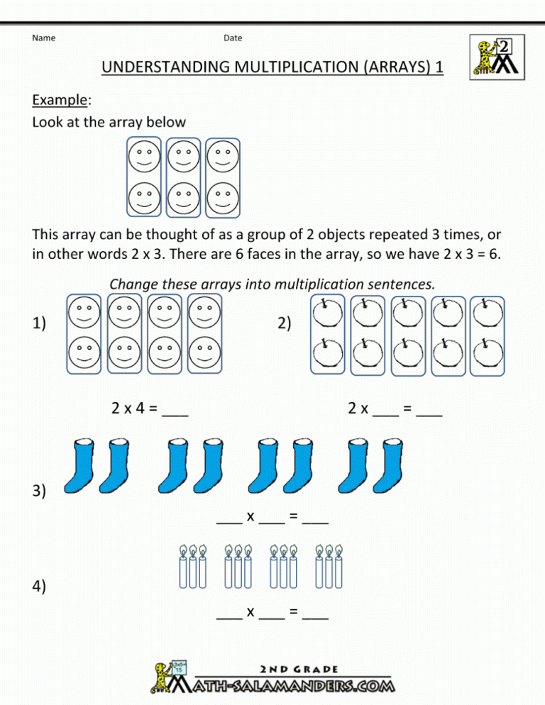 Beginner Multiplication Worksheet