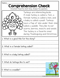 Comprehension Check Read the short story and answer the questions