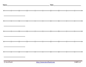 5.NBT.A.3 Lesson Activity Printable Blank Number Lines11AccuTeach