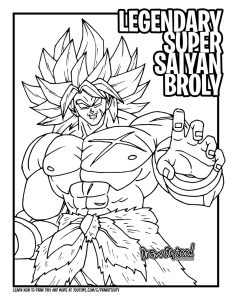 How to Draw LEGENDARY SUPER SAIYAN BROLY (Dragon Ball Super Broly