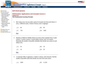 Fundamental Counting Principle Worksheet Organically