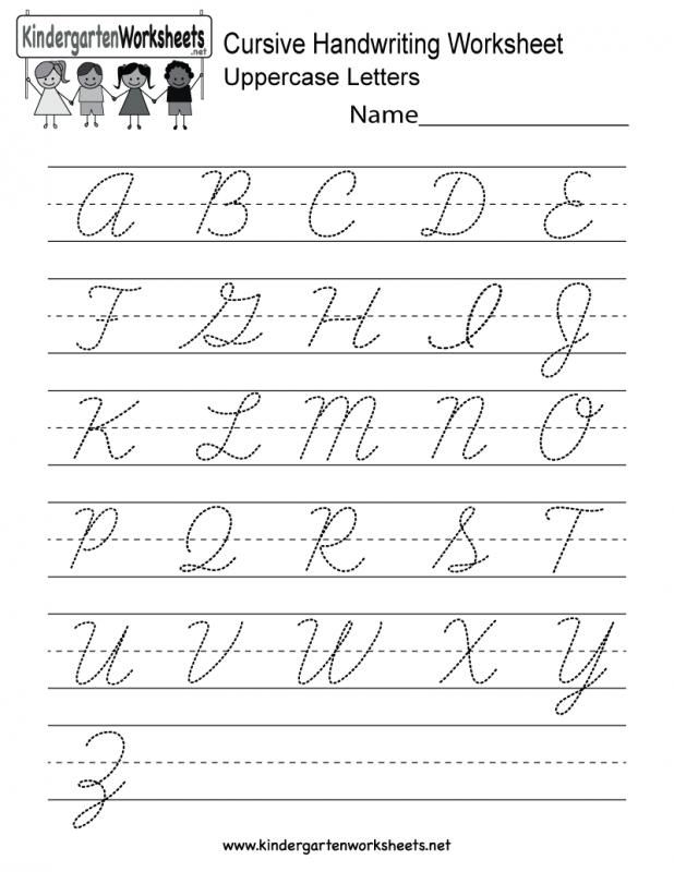 Cursive Alphabet Writing Practice Sheets Pdf