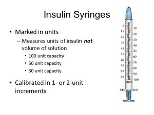 How To Read A U40 Syringe