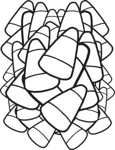 Candy Corn Coloring Page at Free printable colorings