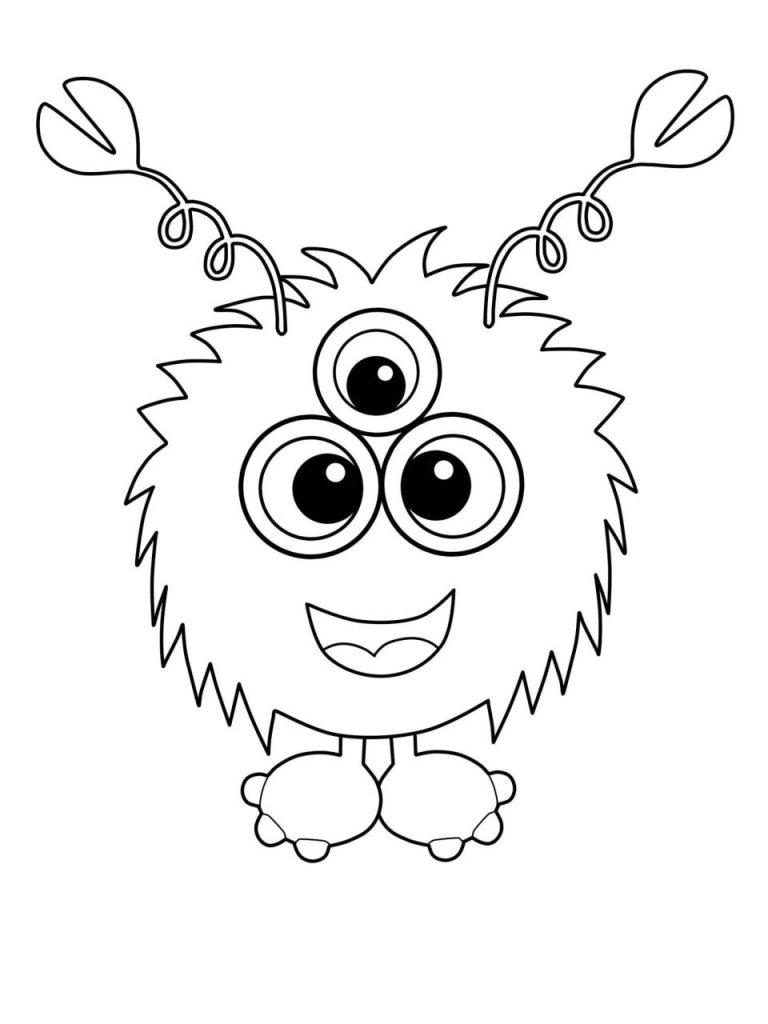 Cute Monster Coloring Pages