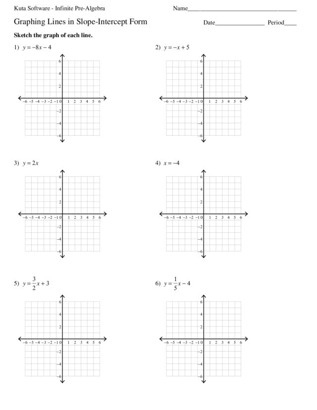 Writing Linear Equations In Slope-Intercept Form Worksheet Answers