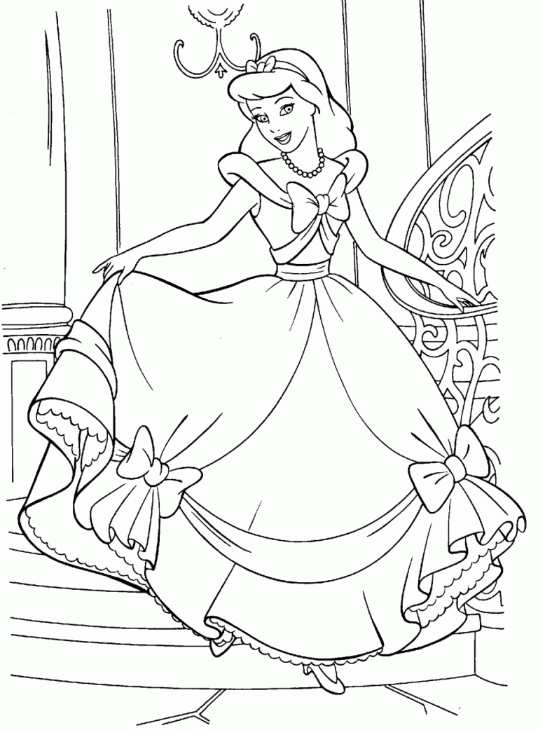 Coloring Page Cinderella