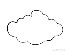Weather for Kids Free Cloud Templates and Weather Coloring Pages