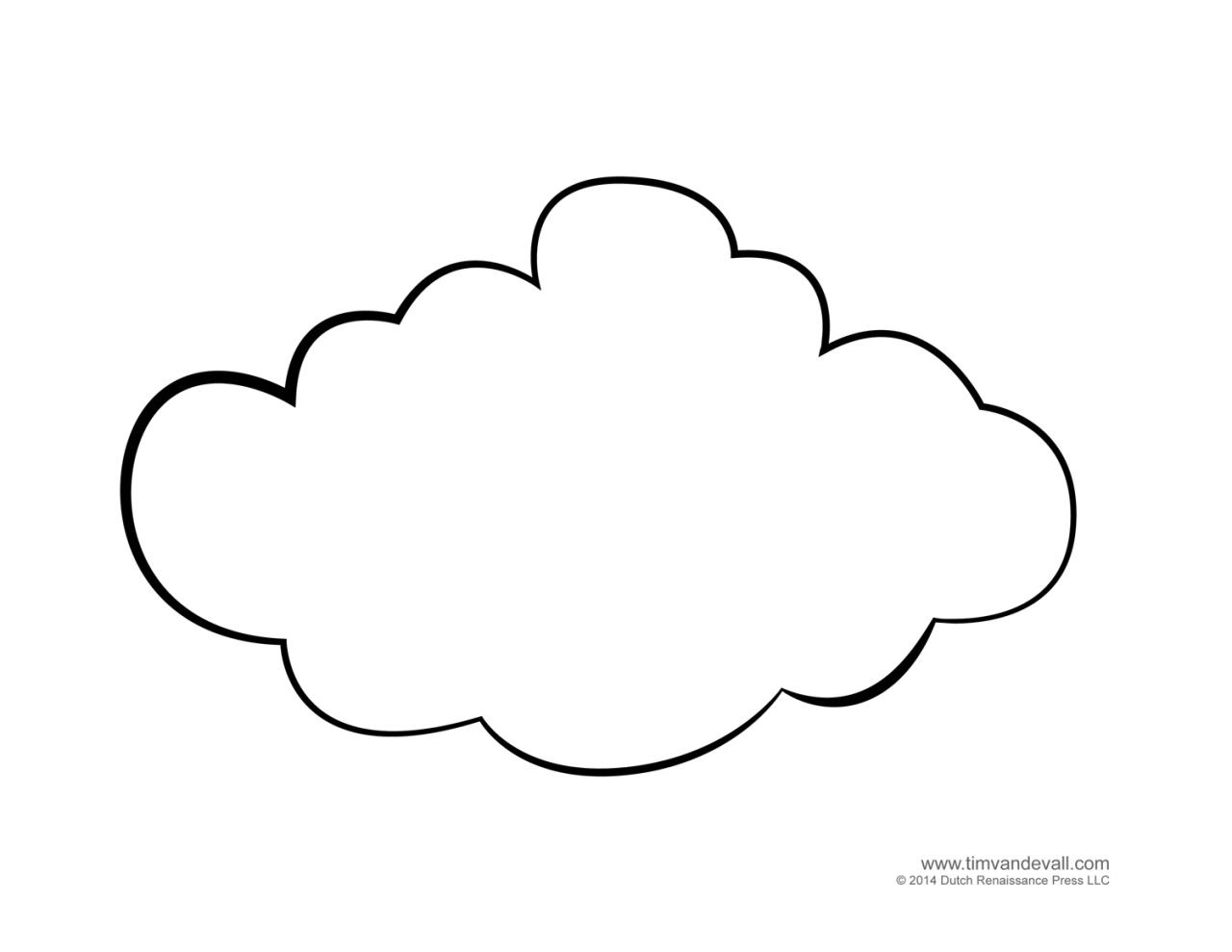 Clouds Coloring Page