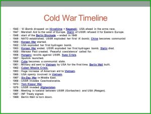 Cold War Overview And Timeline Worksheet Answers Worksheet Resume