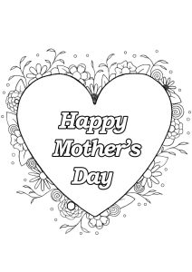 Mother s day 4 Mother's Day Adult Coloring Pages