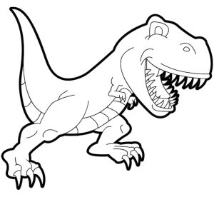 Dinosaursfreetocolorforkids Tyrannosaur Rex (Cartoon