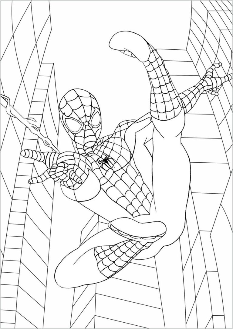 Free Coloring Pages Of Spiderman
