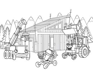 Construction Site Coloring Pages at Free printable