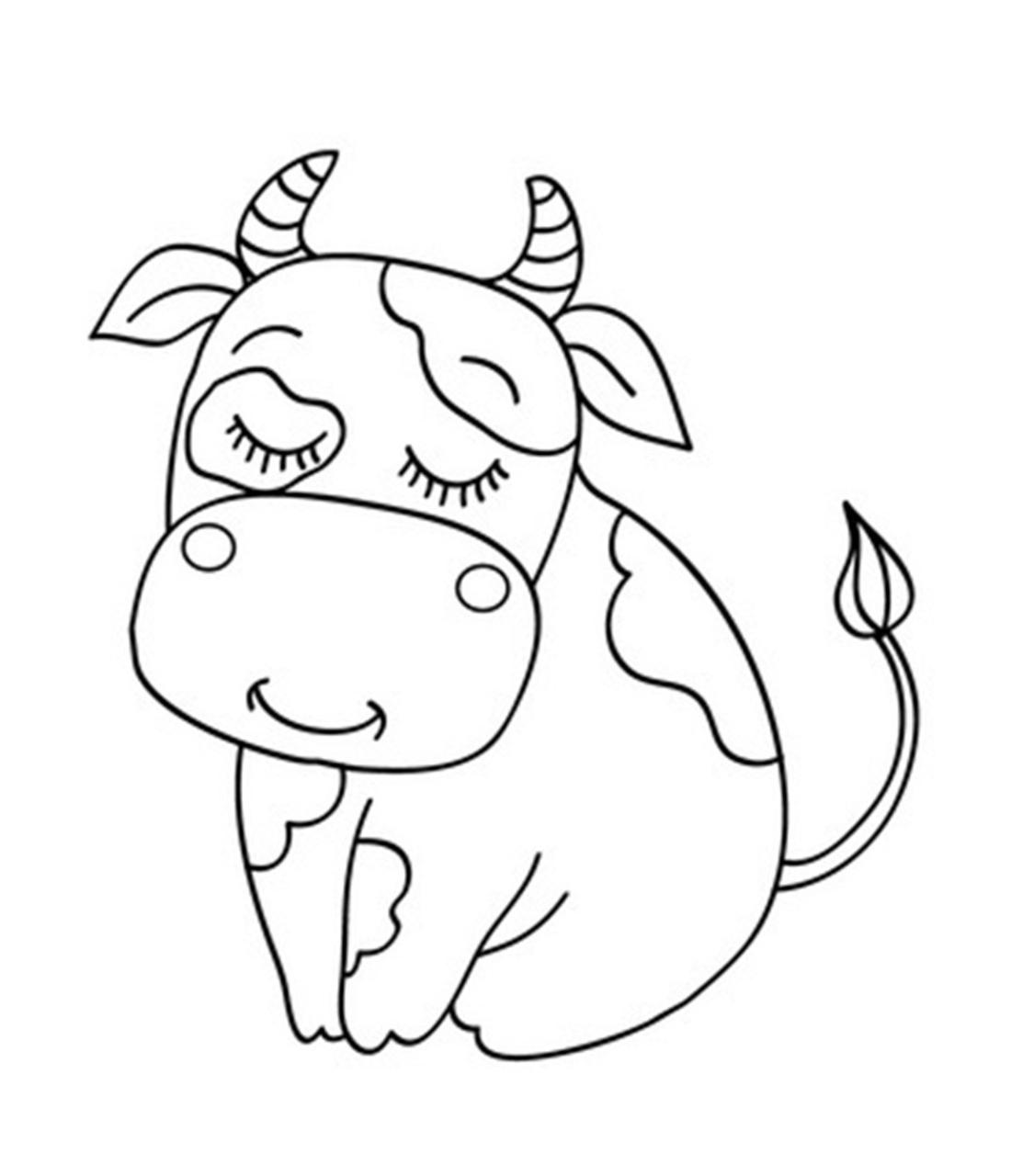 Cute Cow Drawing at GetDrawings Free download