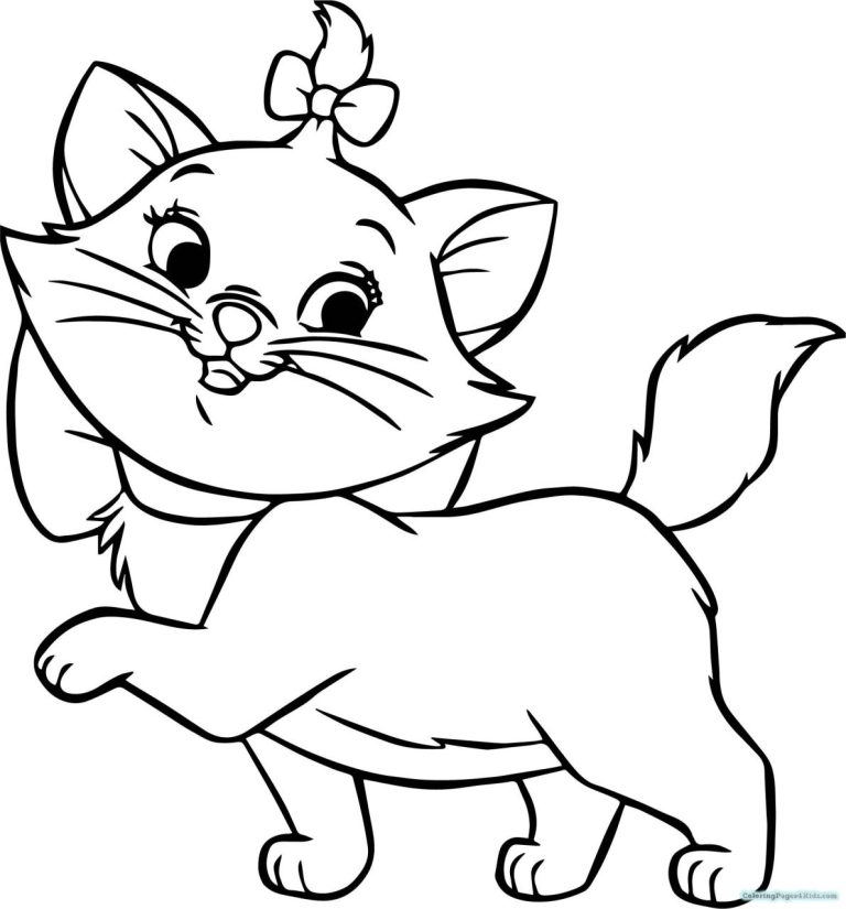 Coloring Pages Of Cute Kittens