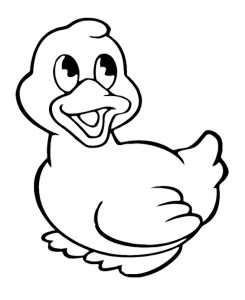 Coloring Pages For Animals Cute Ducks Colouring For Kids