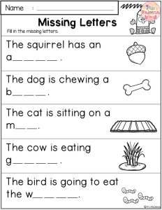 Free Reading and Writing Practice Writing practice, 1st grade writing