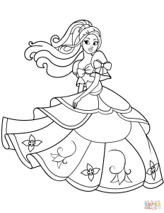 Dancing Princess coloring page Free Printable Coloring Pages