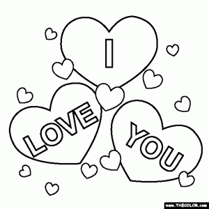 I Love You Coloring Page Heart coloring pages, Love coloring pages