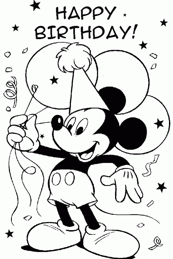 Happy Birthday Mommy Coloring Pages