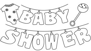 Baby Shower Coloring Pages Free baby shower printables, Baby shower
