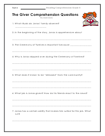 5th Grade Reading Worksheets With Answer Key Pdf