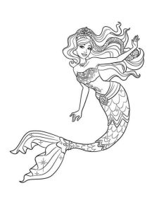 Princess Mermaid Coloring Page Coloring Pages Mermaid coloring