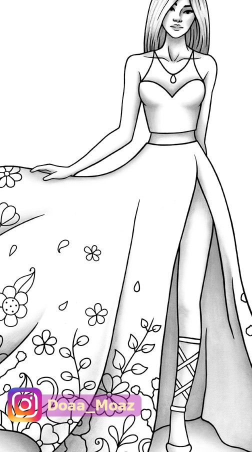 Realistic Fashion Coloring Pages