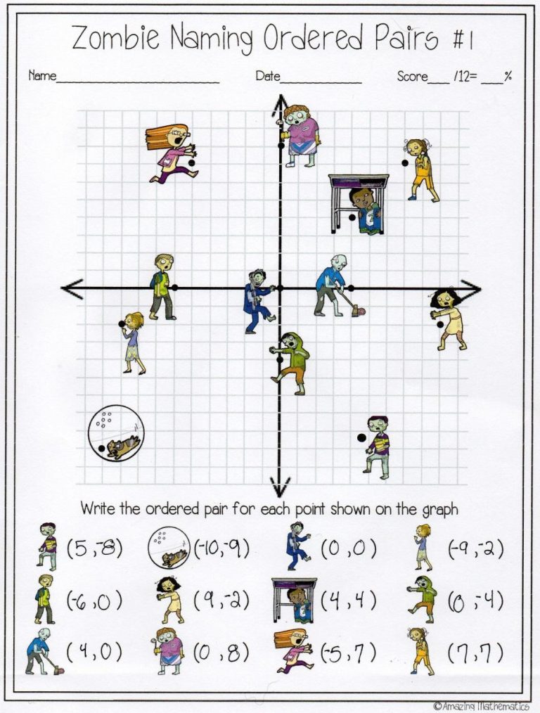 Midpoint And Distance Formula Zombie Worksheet Answer Key