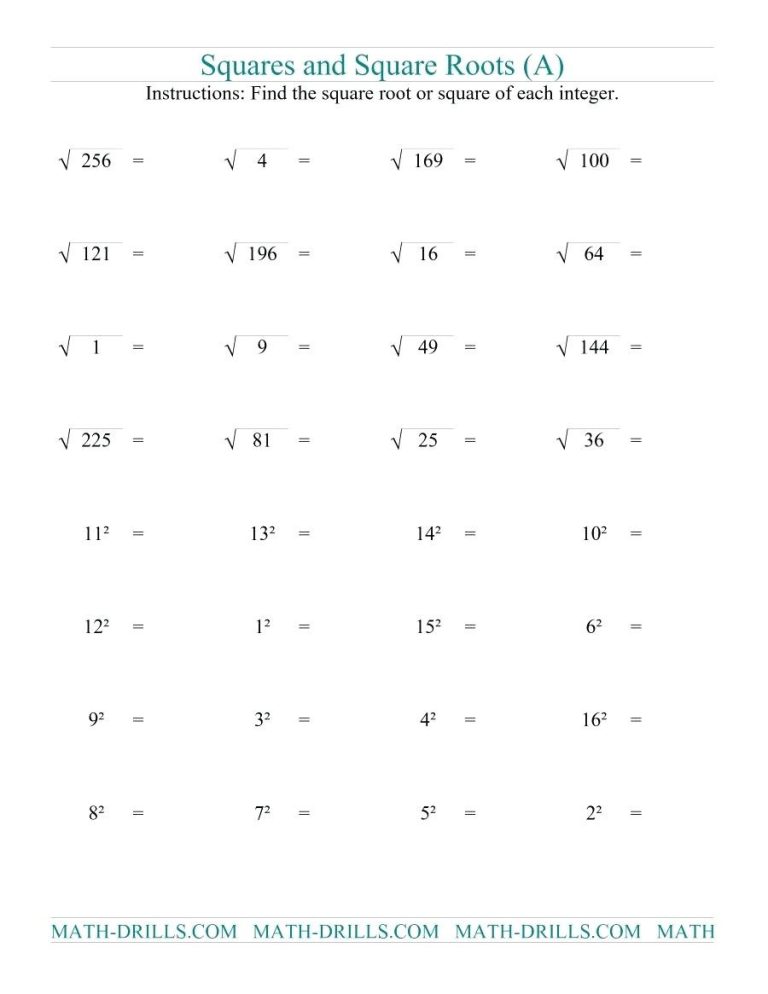 Equations With Special Cases Worksheet