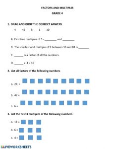 Class 5 Factors And Multiples Worksheets Times Tables Worksheets