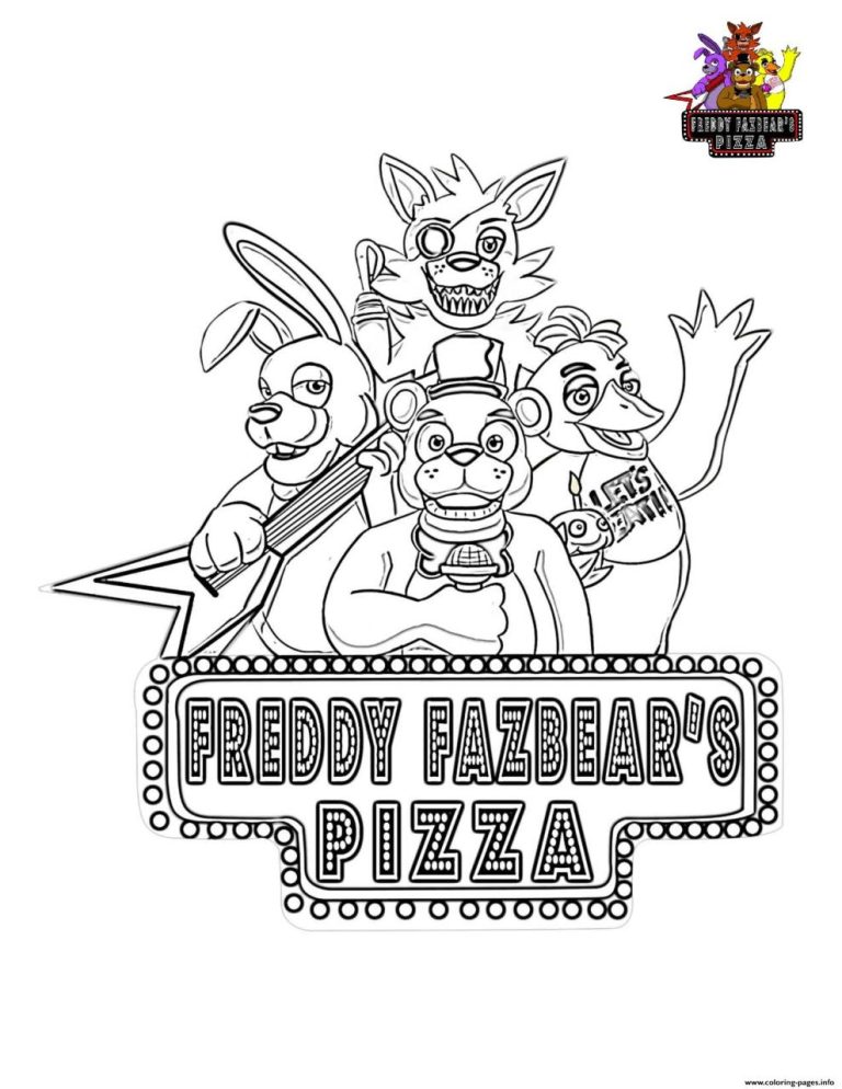 Fnaf Coloring Book Pages