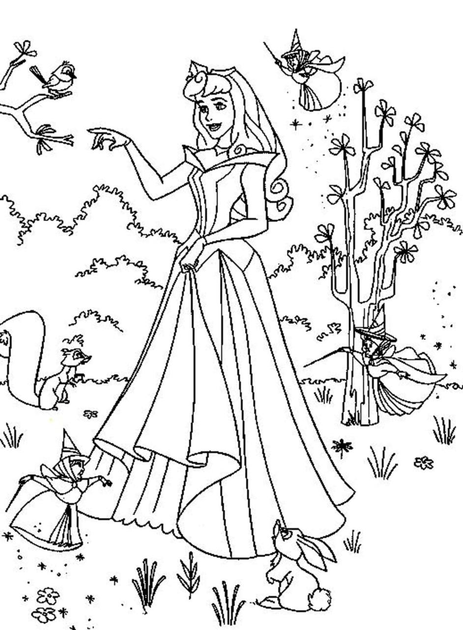 Free Princess Coloring Page