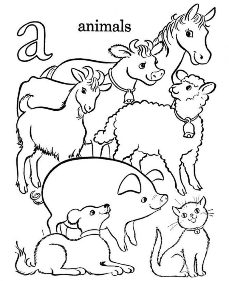 Animals On The Farm Coloring Pages