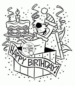 Get This Free Happy Birthday Coloring Pages to Print Out 08102
