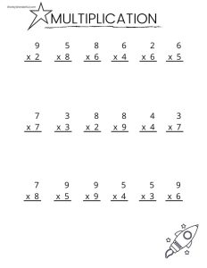 5th Grade Math Multiplication Worksheets Printable Times Tables