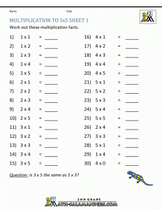 4Th Grade Multiplication Worksheets Free / 141 Multiplication