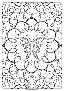 Free Printable Butterfly Adult Coloring Pages