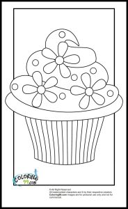 Cupcake Coloring Pages Minister Coloring