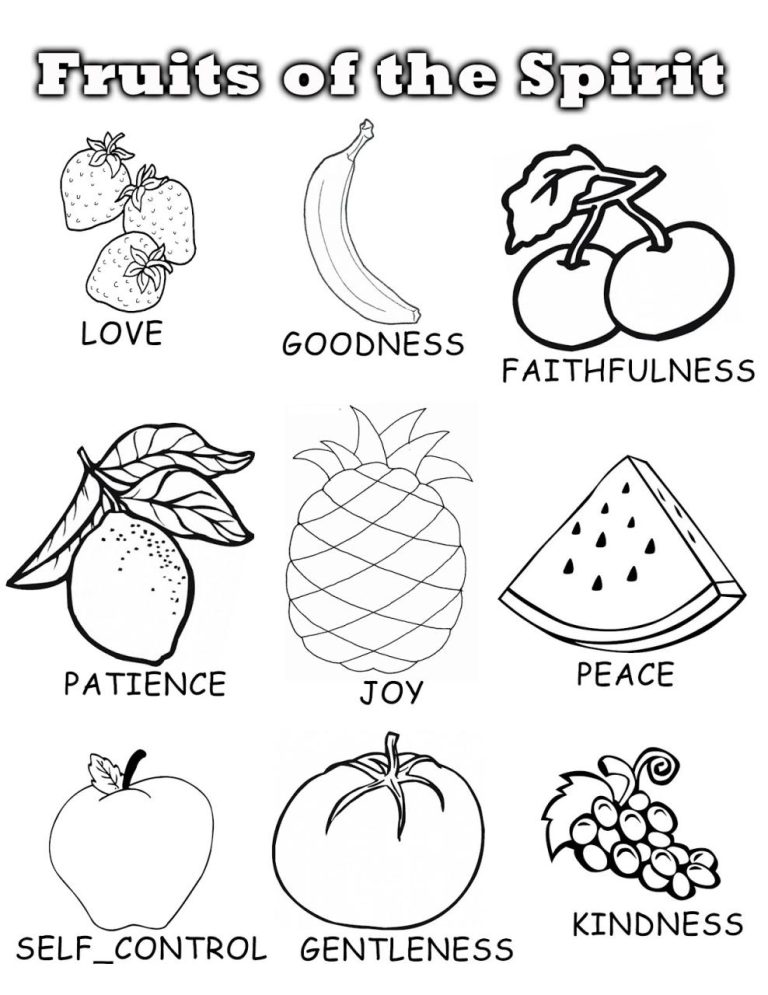 Coloring Page Fruit